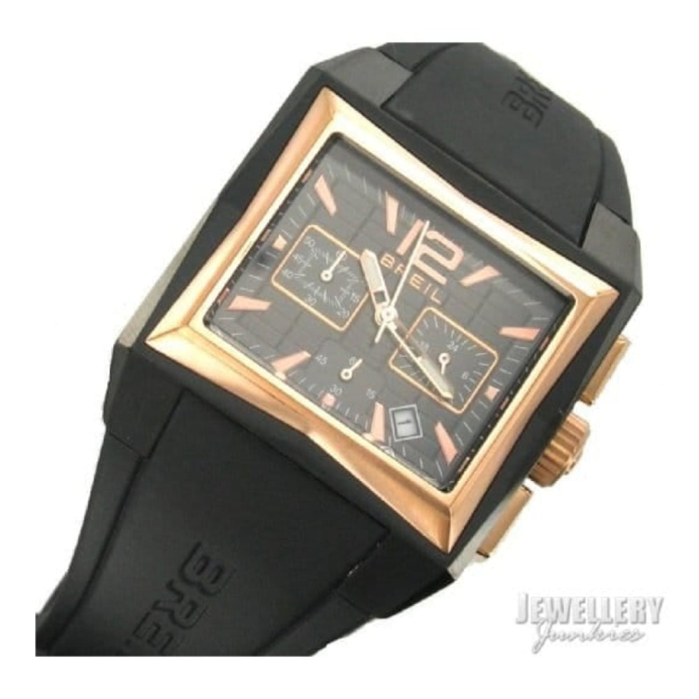 Breil Rose Gold Silicone Watch