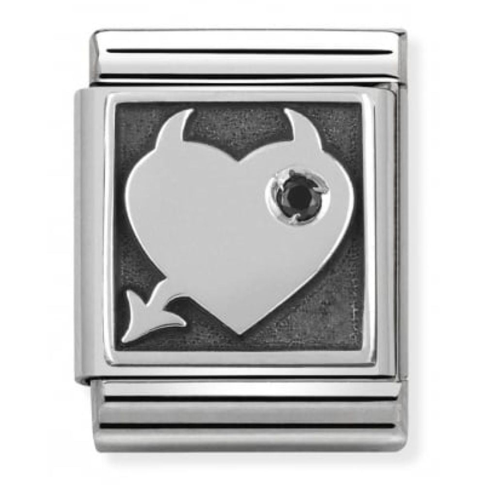 Big Oxidised Devil Heart Link