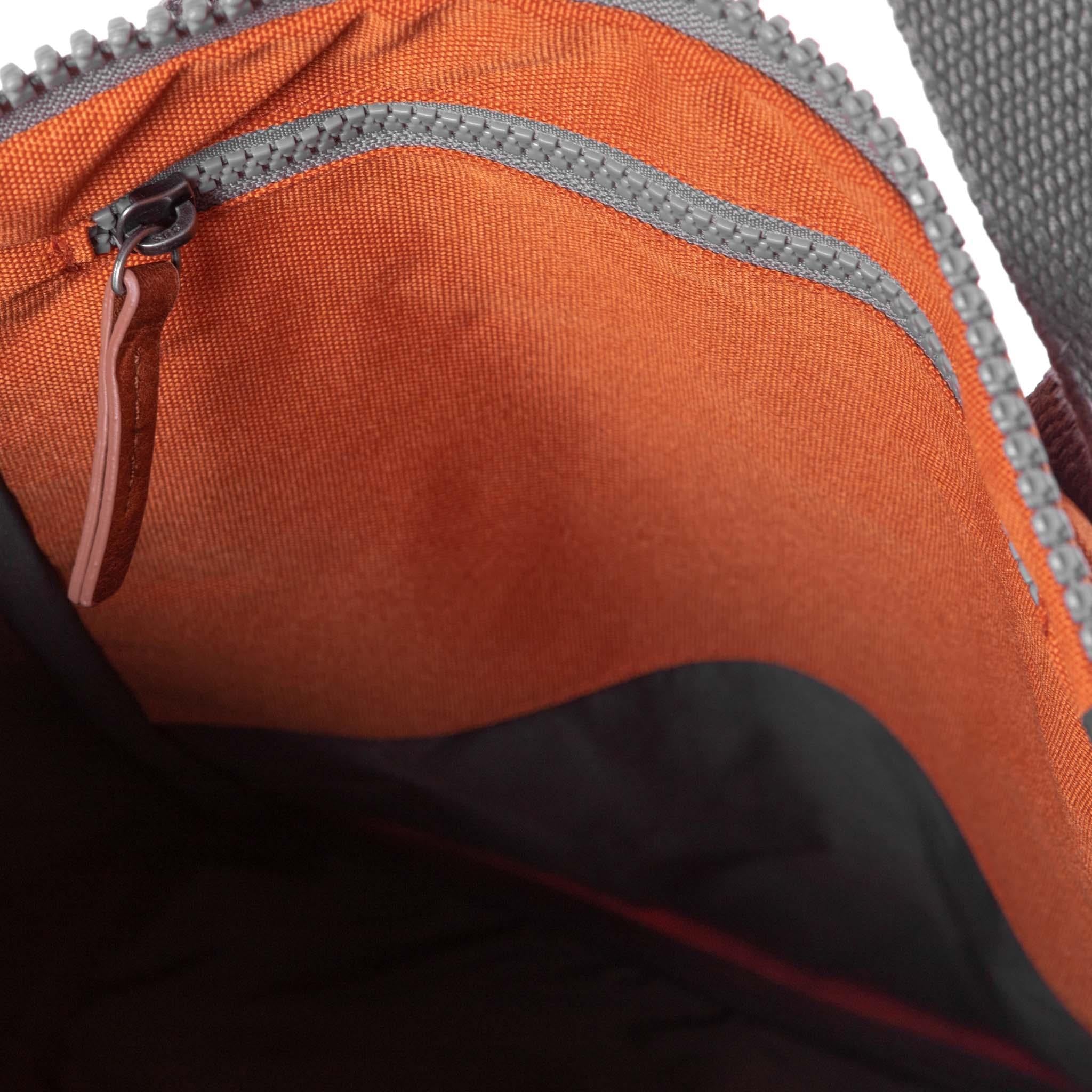 Finchley A Atomic Orange Recycled Canvas - Medium
