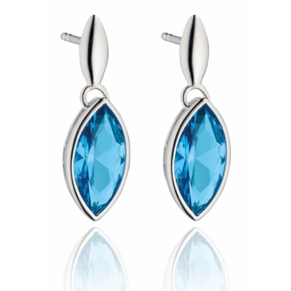 Marquise Created Nano Crystal Drop Earring