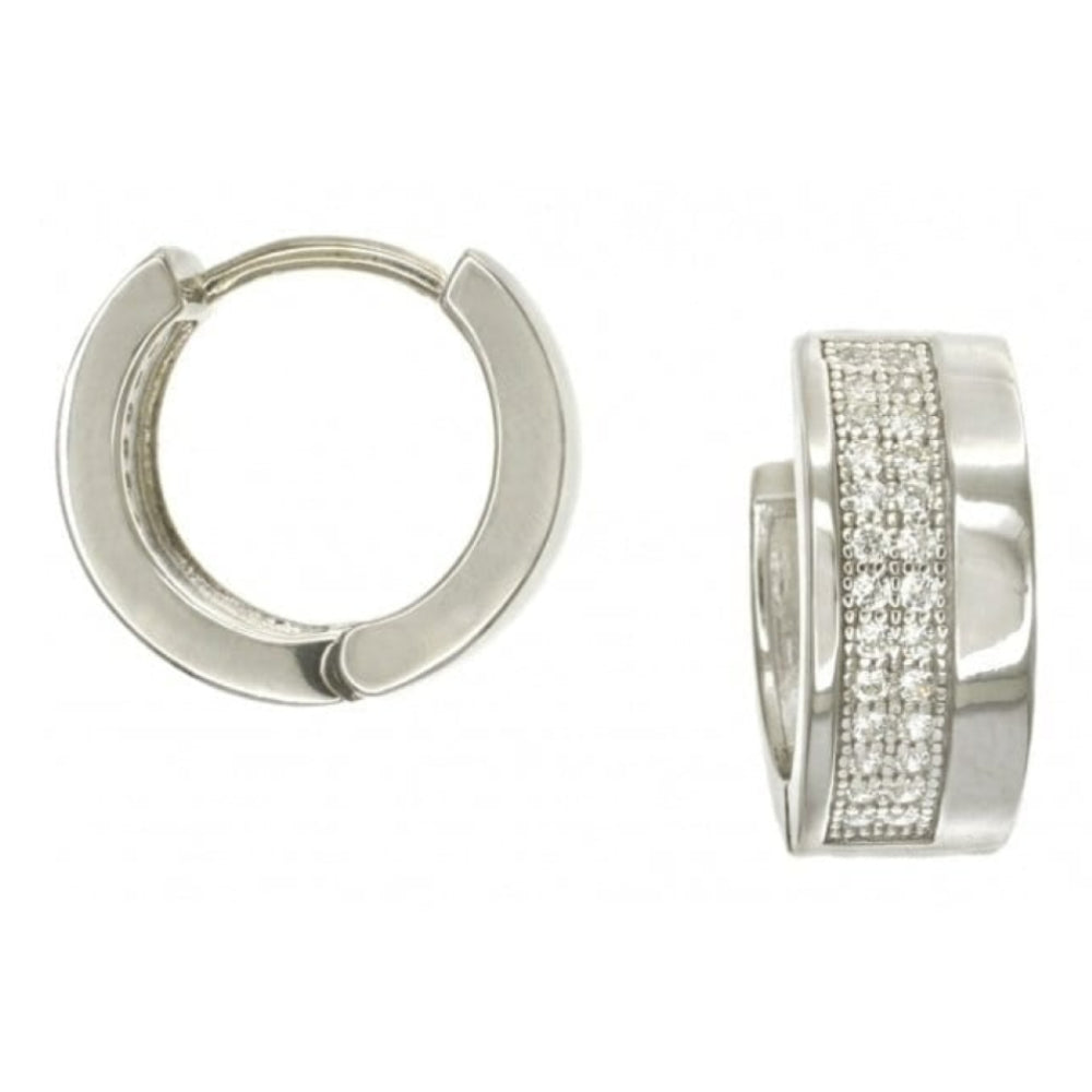 Sterling Silver & Cubic Zirconia Stud Earrings