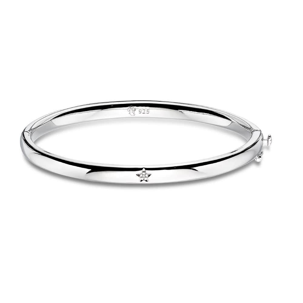 Xandra - Diamond Hinged Baby Bangle
