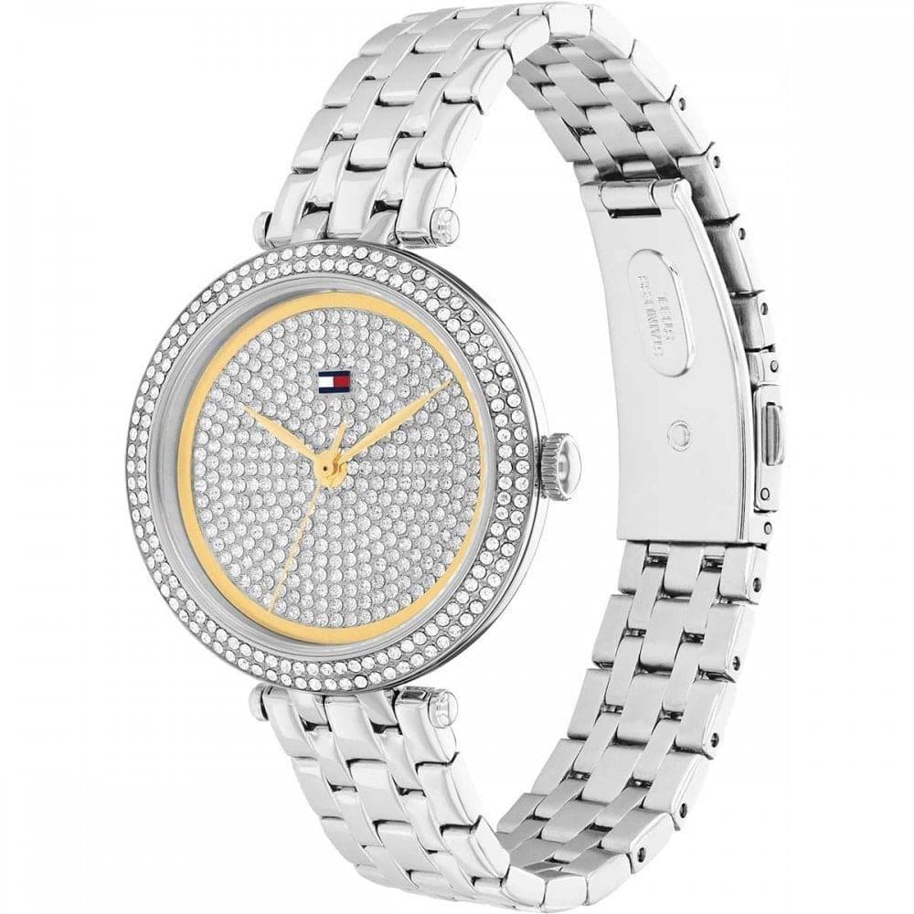 Natalie Silver Crystal Dial & Stainless Steel Bracelet Strap Ladies Watch