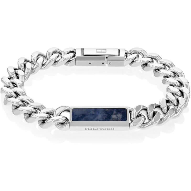 Stainless Steel Sodalite Stone Gents Bracelet