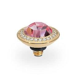TONDO Deluxe (G/P) 9mm Light Rose Ring Top