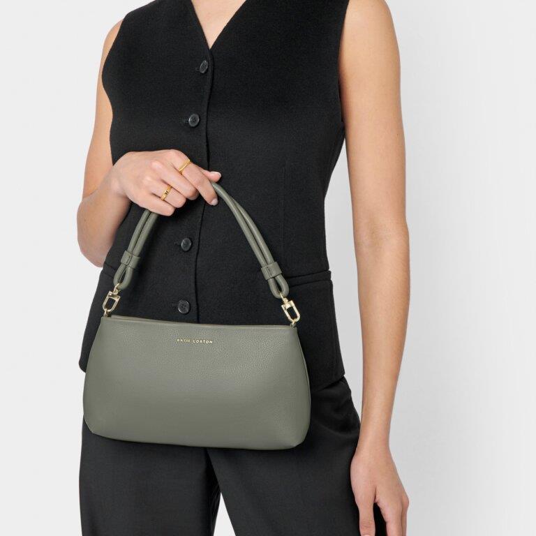 Asha Wristlet - Graphite Green