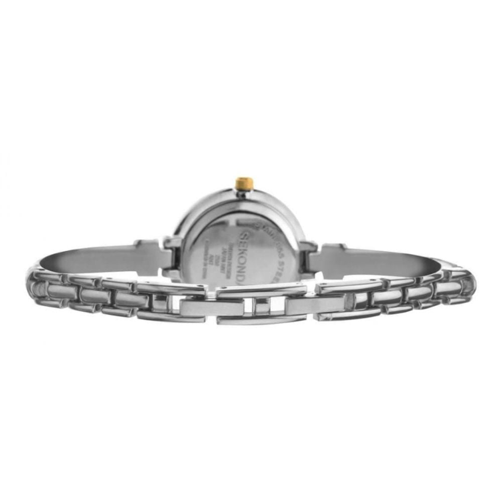 Stainless Steel Bracelet Strap & Two Tone Case With MOP Dial Ladies Watch