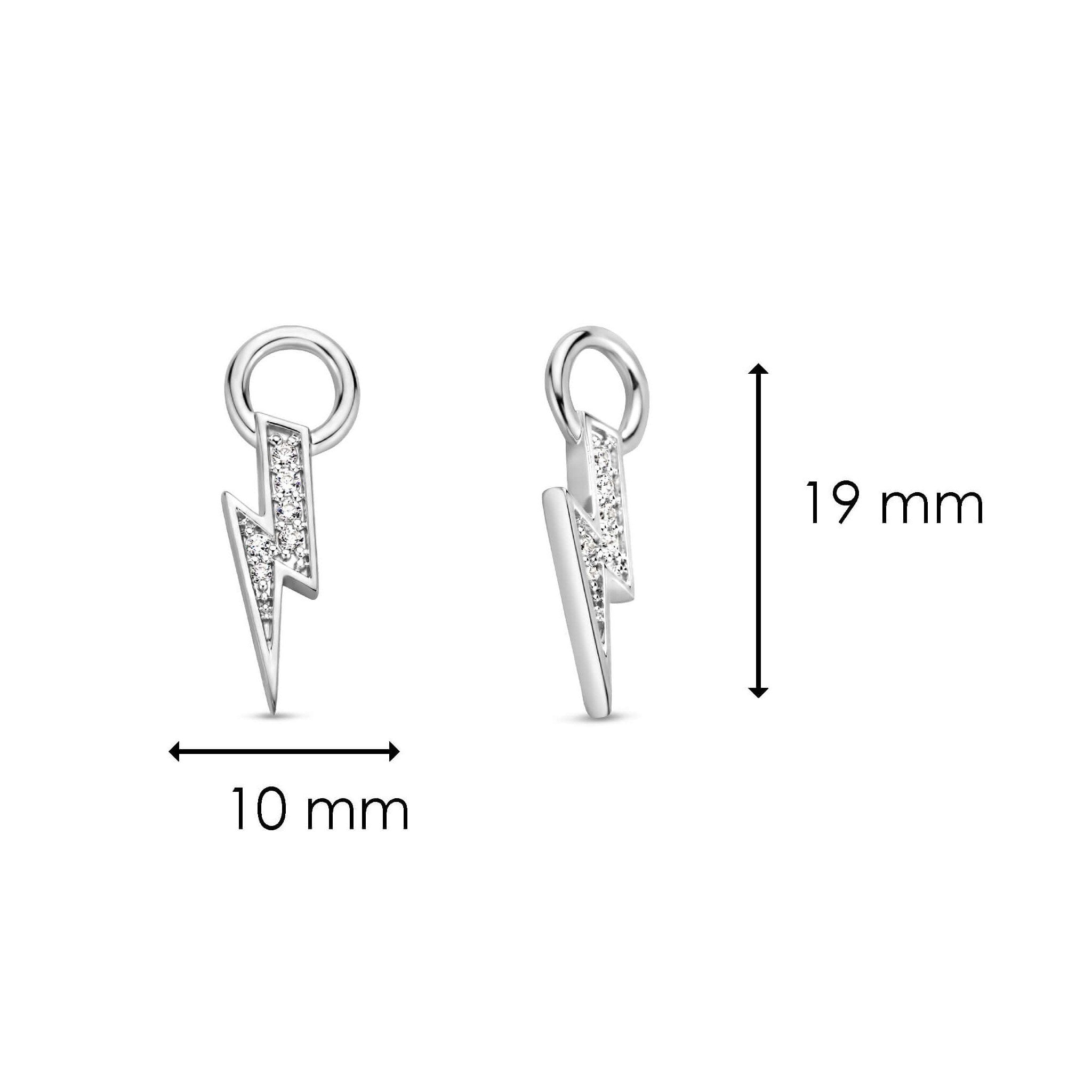 Bolt Shape CZ Ear Charm