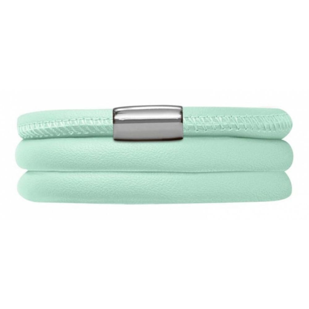 Triple Band Turquoise Leather Bracelet