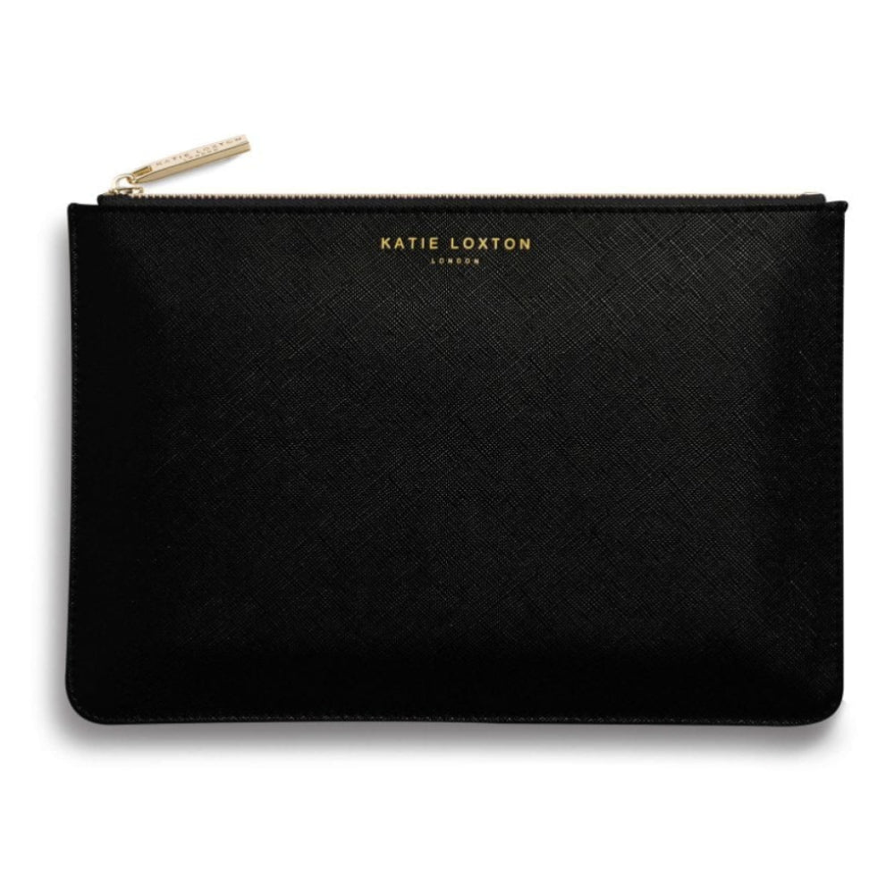 PERFECT POUCH GIFT SET- SPARKLE AND SHINE - Black and Metallic Silver - 29x21x2.5cm (boxed)