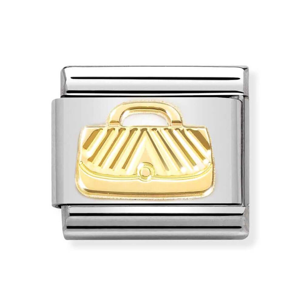 Classic Link In 18K Gold With Etched Detail Bag