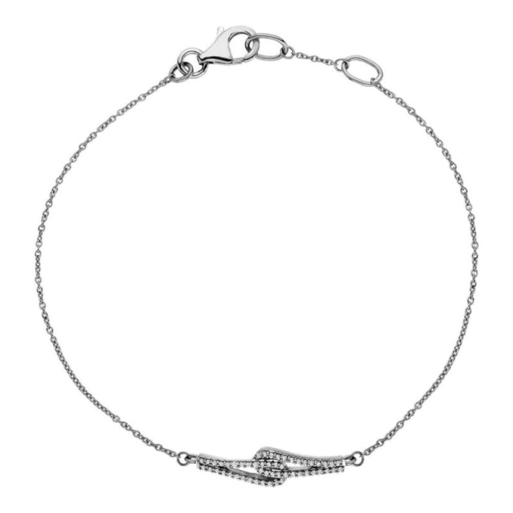 Flow Bracelet - White Gold