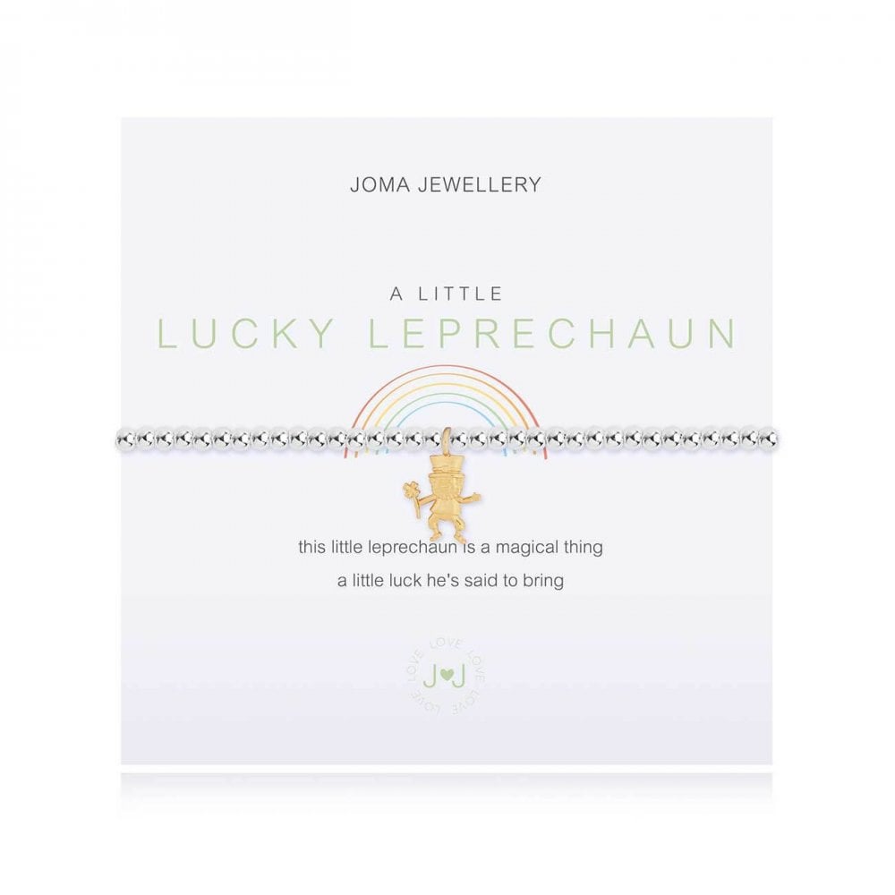 A Little | Leprechaun (Irish) | Silver And Yellow Gold | Bracelet | 17.5cm Stretch
