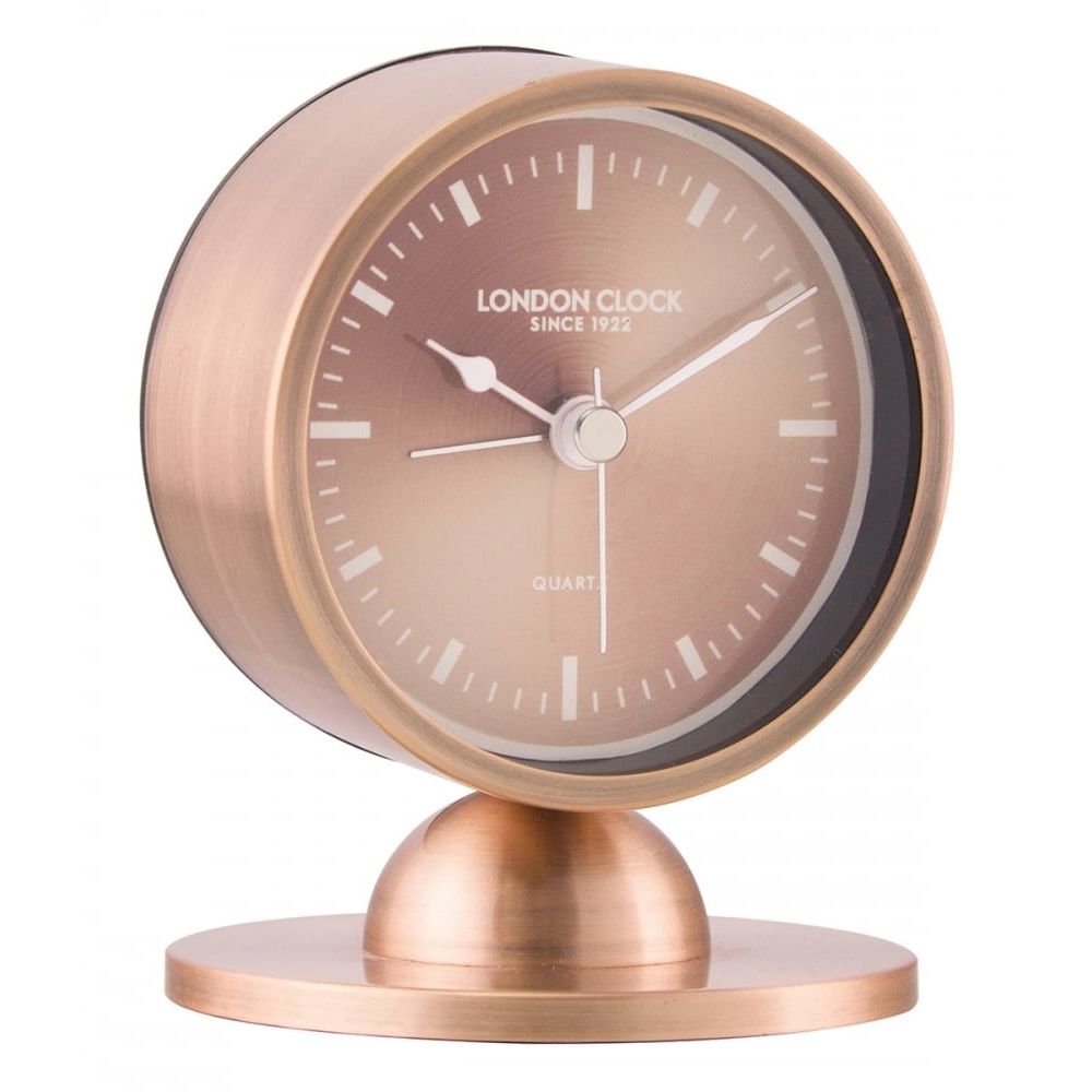 Glimmer Copper Finish Alarm Clock