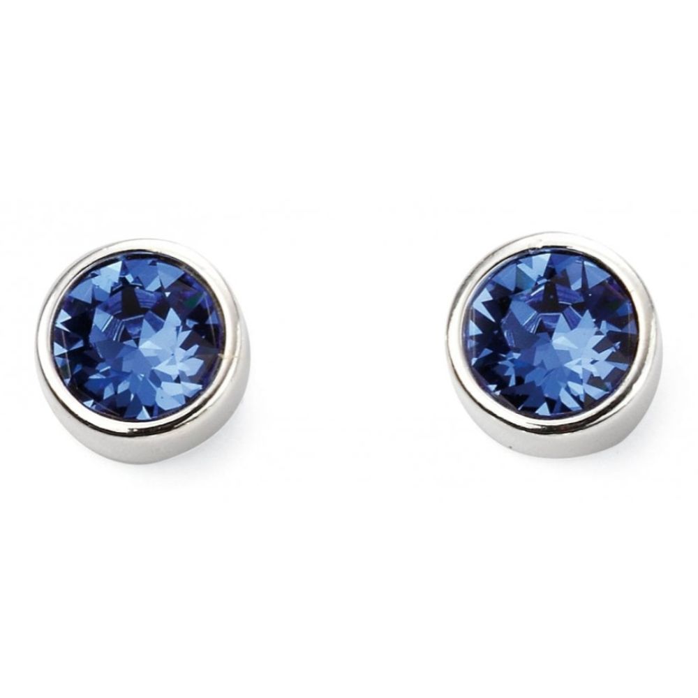 Sept Birth Stone Sterling Silver Earring