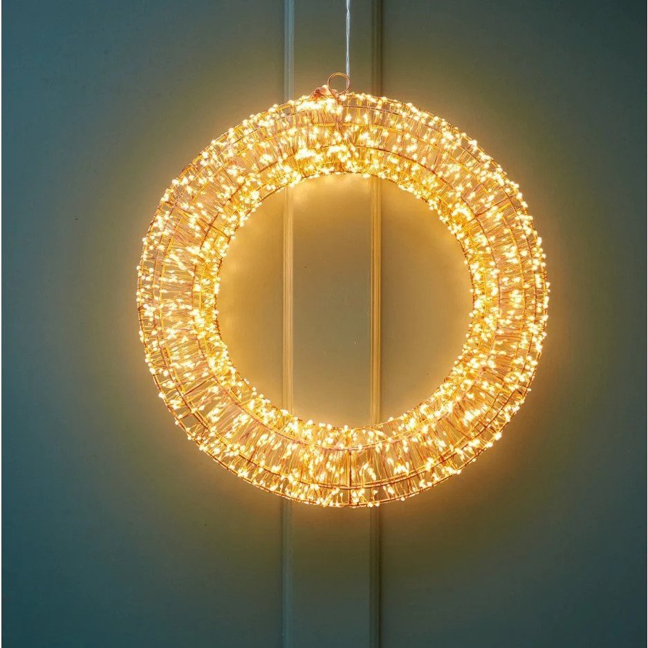 40cm Galaxy Wreath Copper Mains