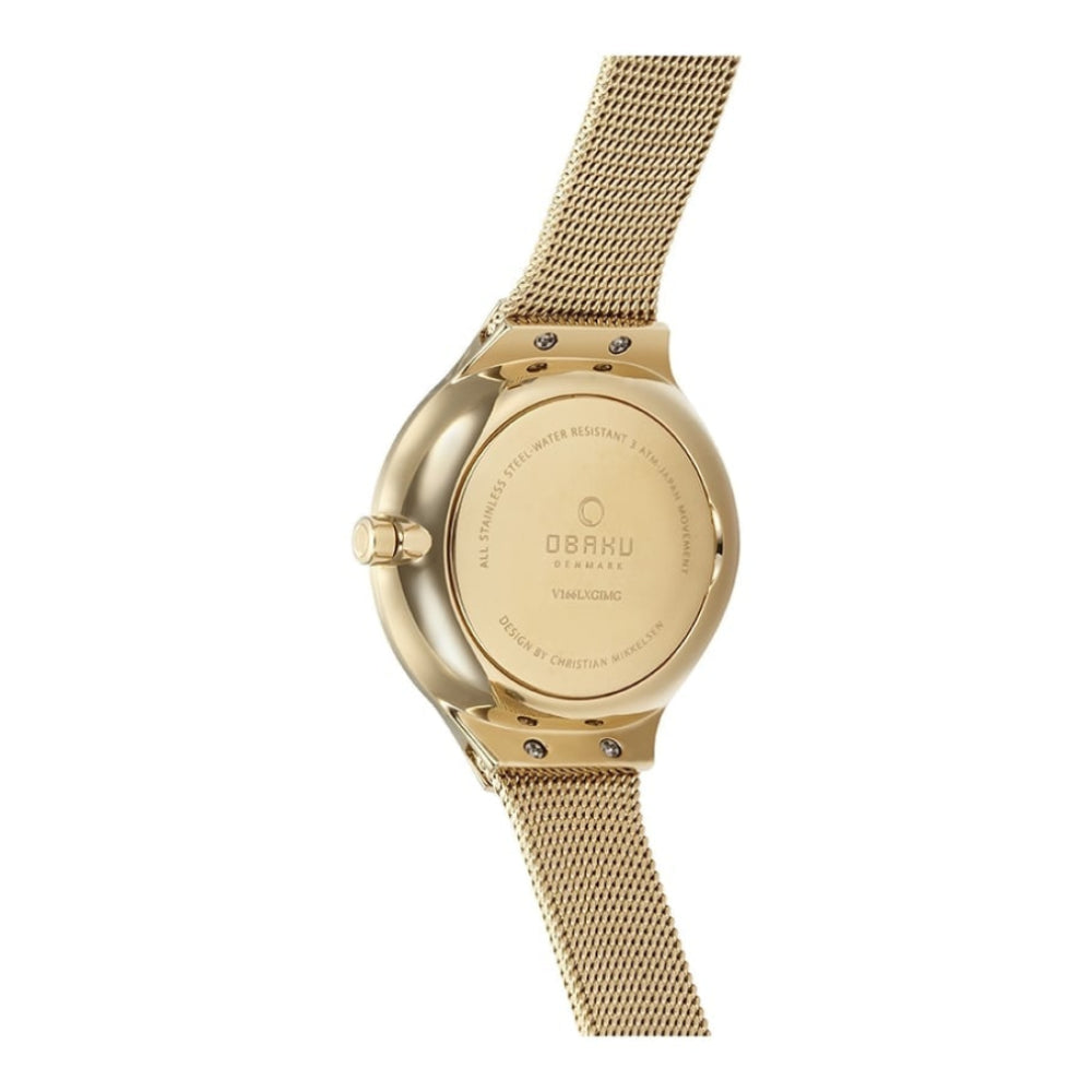 EKKO - GOLD Gold Plated Stainless Steel Mesh Bracelet Watch