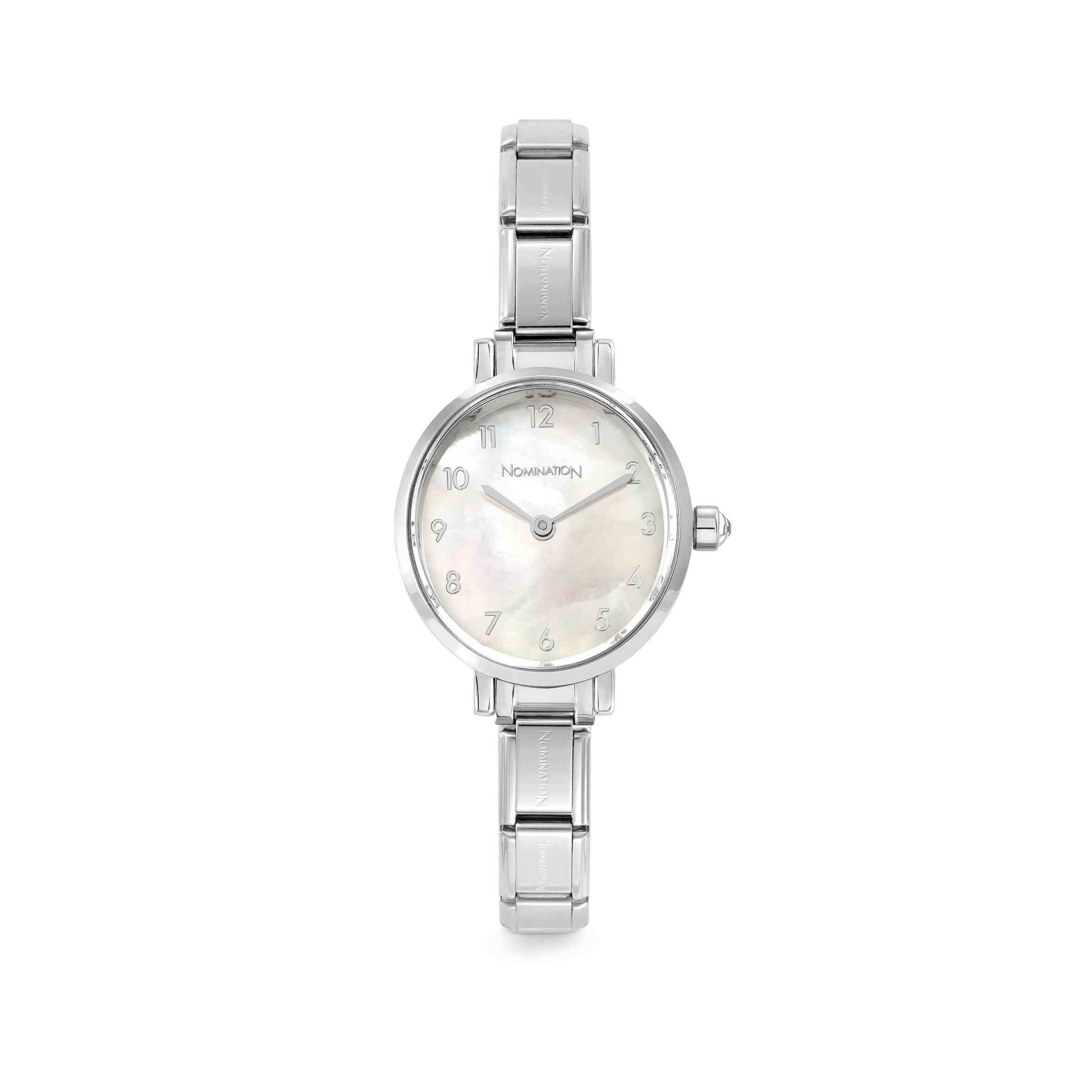 Paris Oval Watch With White MOP Dial