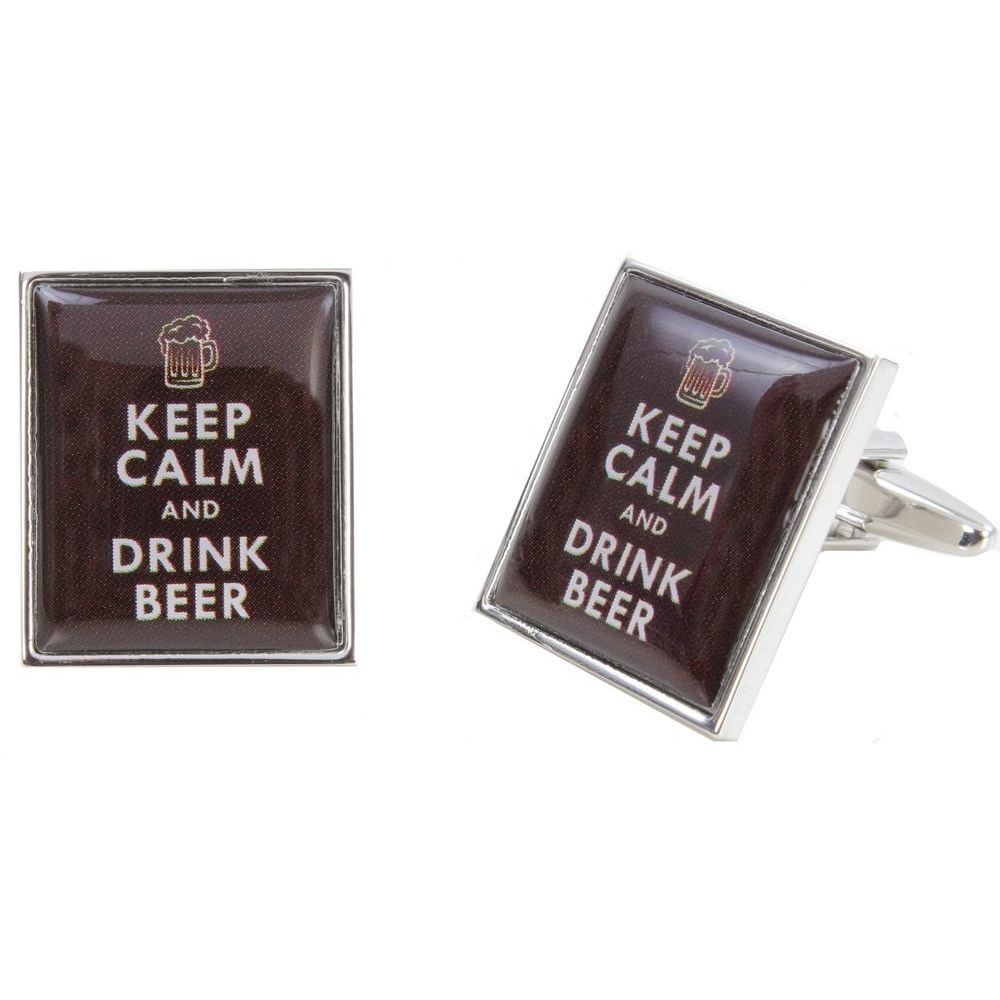 Keep Calm & Drink Beer Cufflinks
