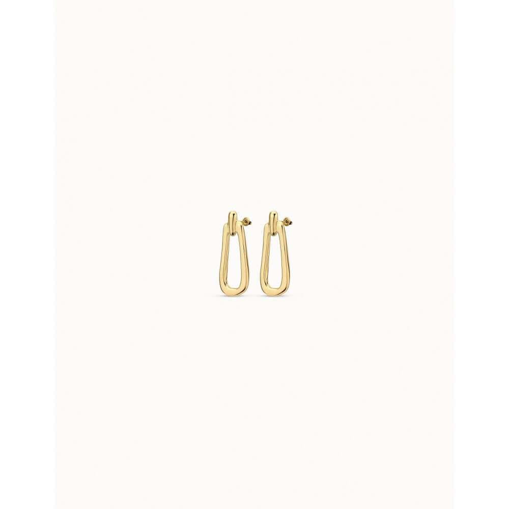 Prosperity Gold Plated Earrings With Link Form
