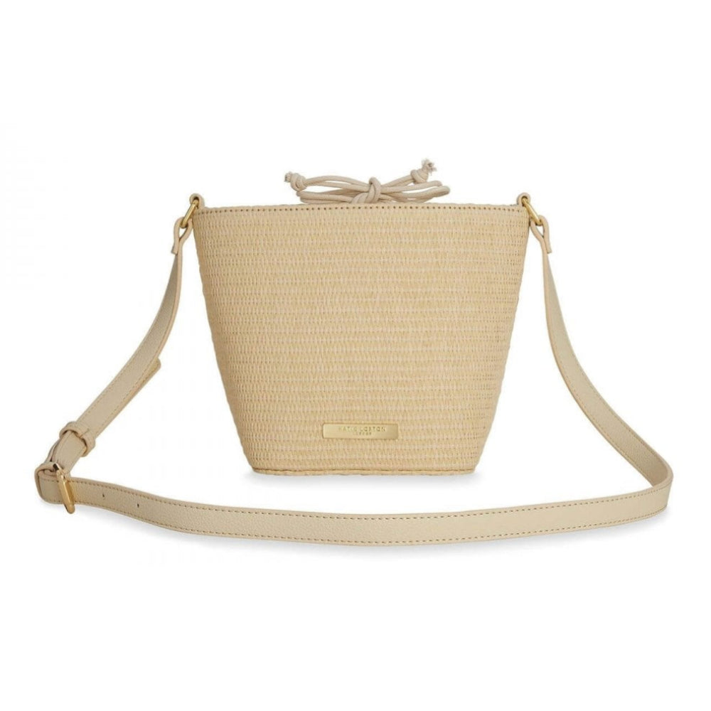 Callie Straw Crossbody Bag | Natural | 18 X 24 X 11.5cm