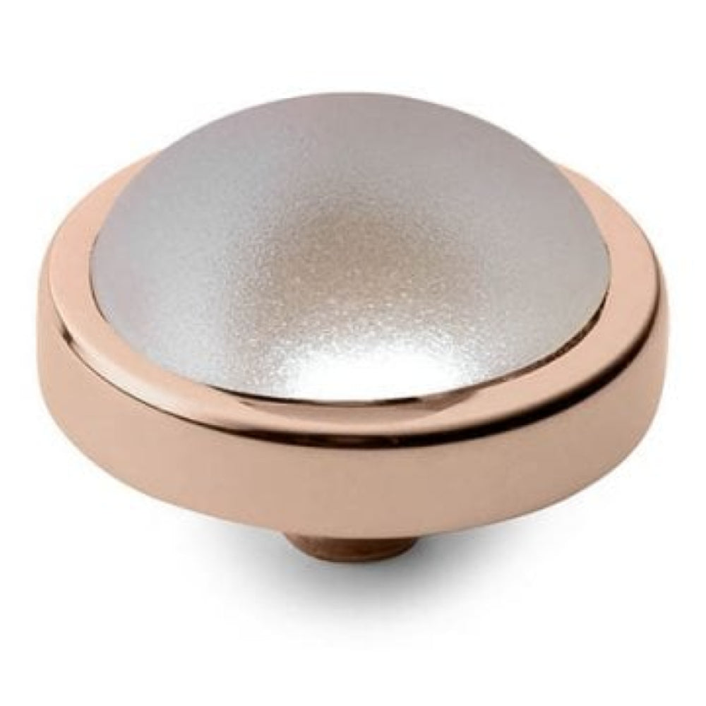 Interchangeable Canino Iridescent Dove Grey Pearl Top in RG