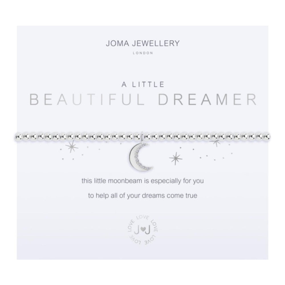 A Little - Beautiful Dreamer - Silver- 17.5cm Stretch Bracelet