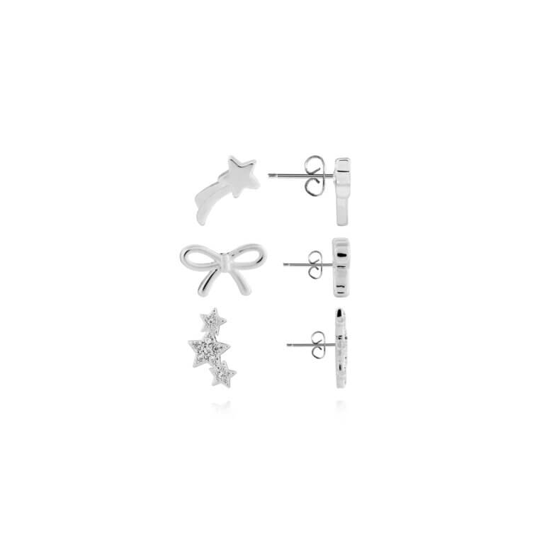 Occasion Earring Box | Christmas Wishes | Silver | Earrings | Set Of 3 Earrings