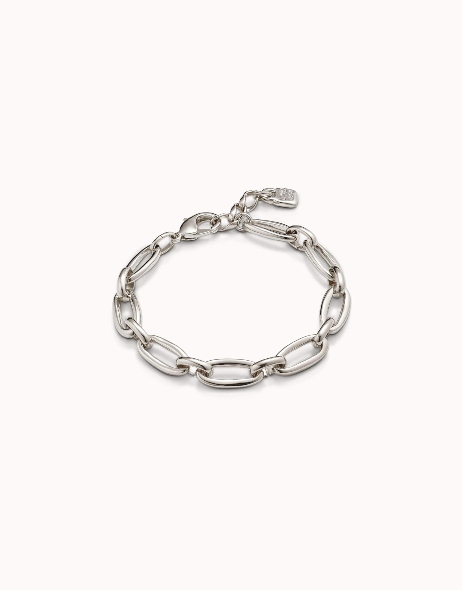 Alien Silver Plated Medium Oval Links Bracelet