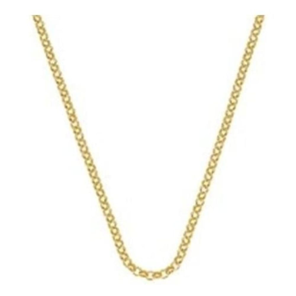 Yellow Gold Plate Sterling Silver Belcher Chain 24"