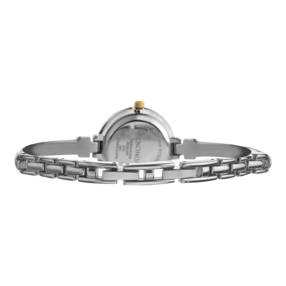 Stainless Steel Bracelet Strap & Two Tone Case With MOP Dial Ladies Watch