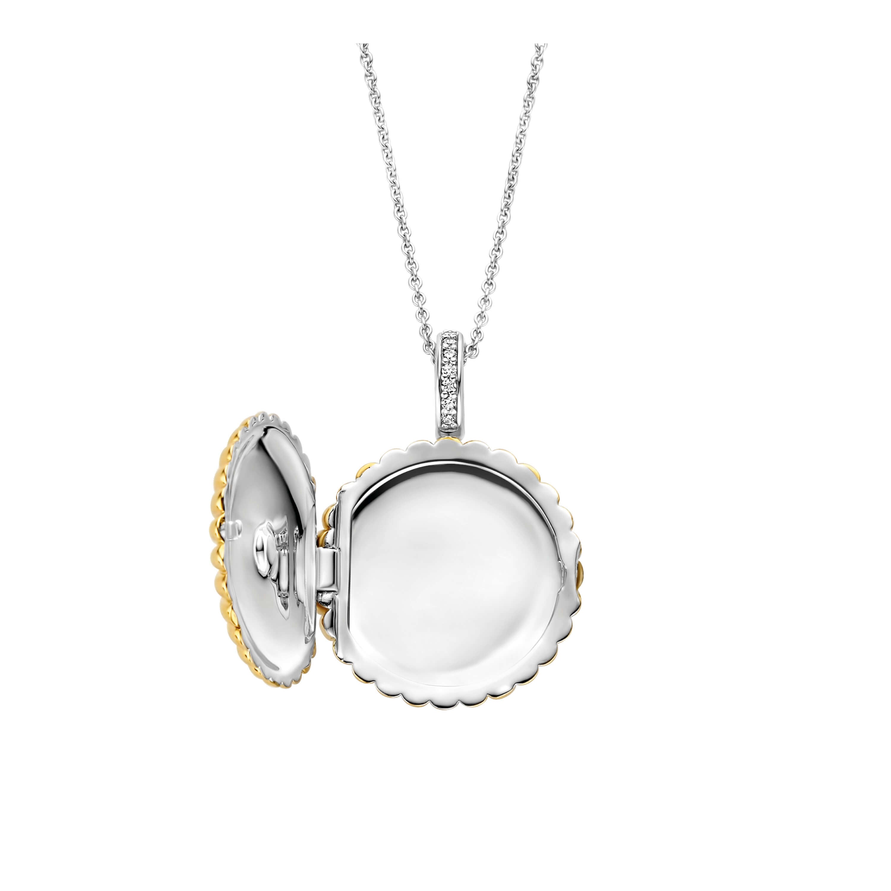 Gold Plated Sun Shape Pendant Necklace