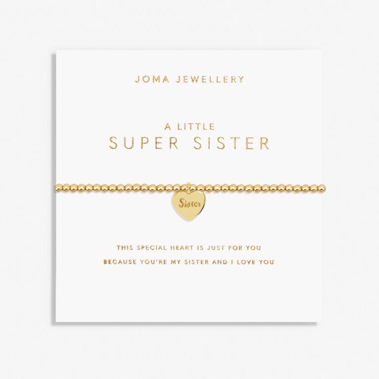 A Little 'Super Sister' Gold Plated Bracelet
