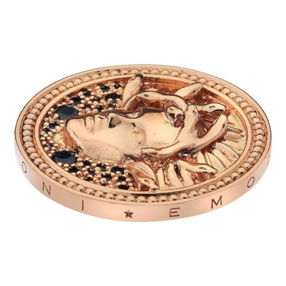 Medusa Nera Rose Gold Plated - 33mm