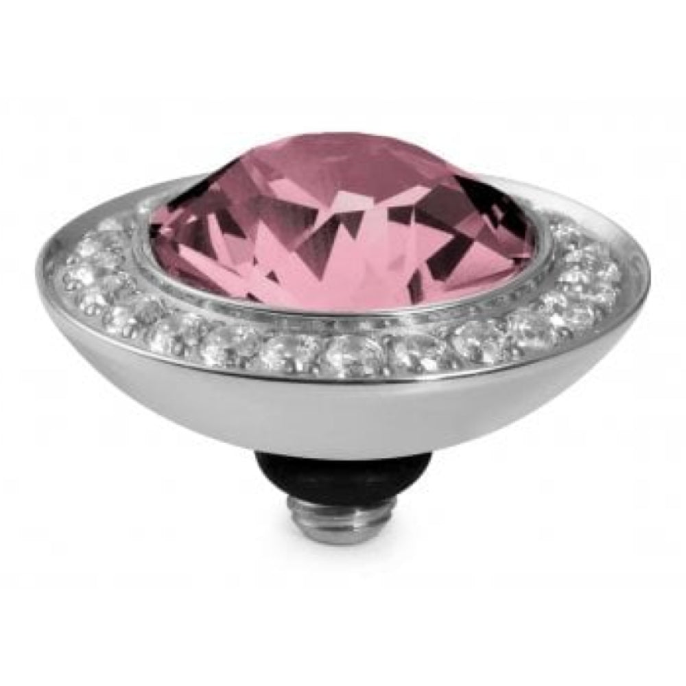 Famosa Silver 13mm Tondo Deluxe Ring Top Light Rose