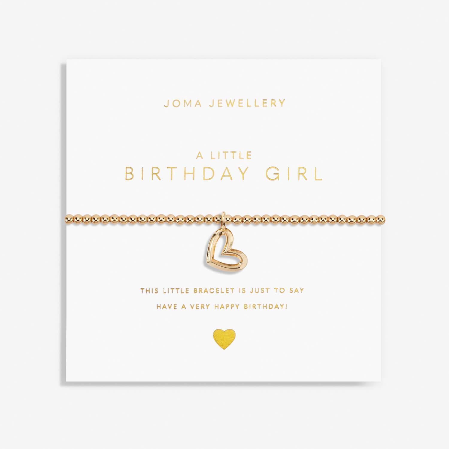 Gold A Little 'Birthday Girl' Bracelet