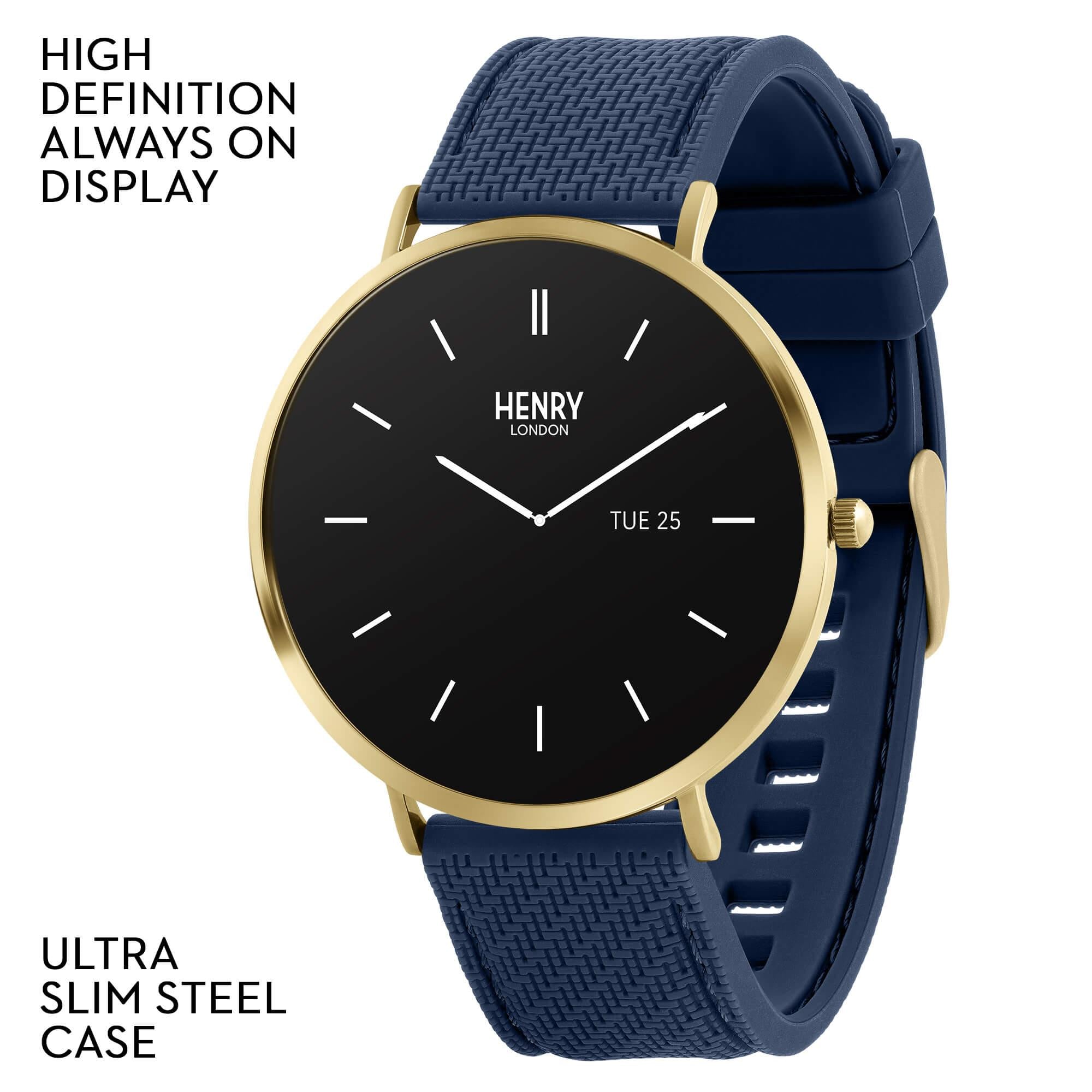 Smart Navy Silicone Strap Watch
