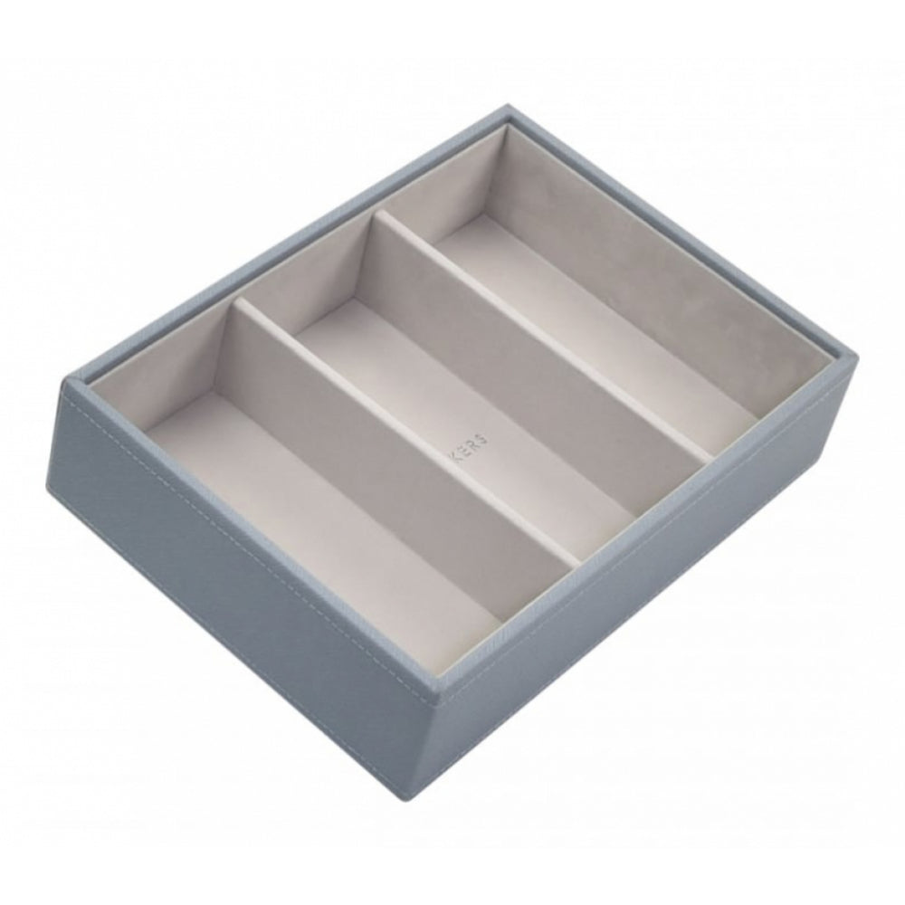 Dusky Blue & Grey 3 Section Deep Classic Stacker