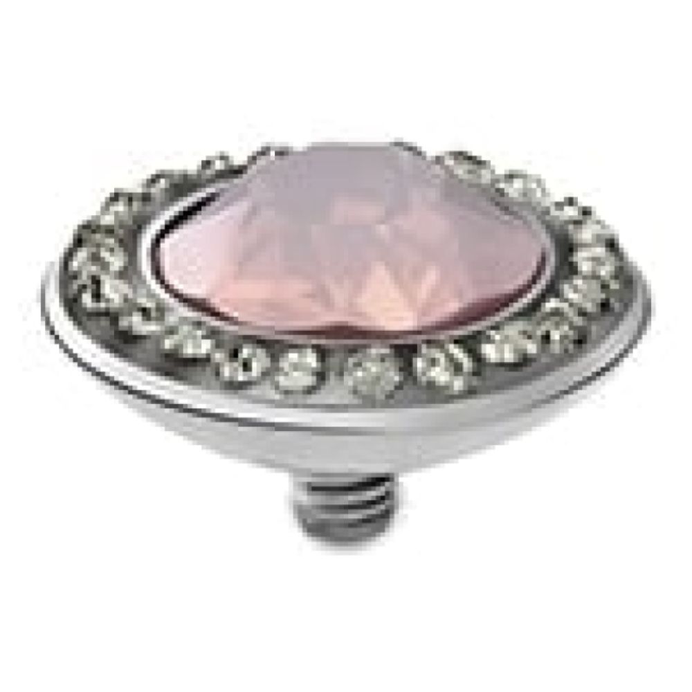 Famosa Tondo Deluxe 13mm Rose Water Opal In Stainless Steel Ring Top