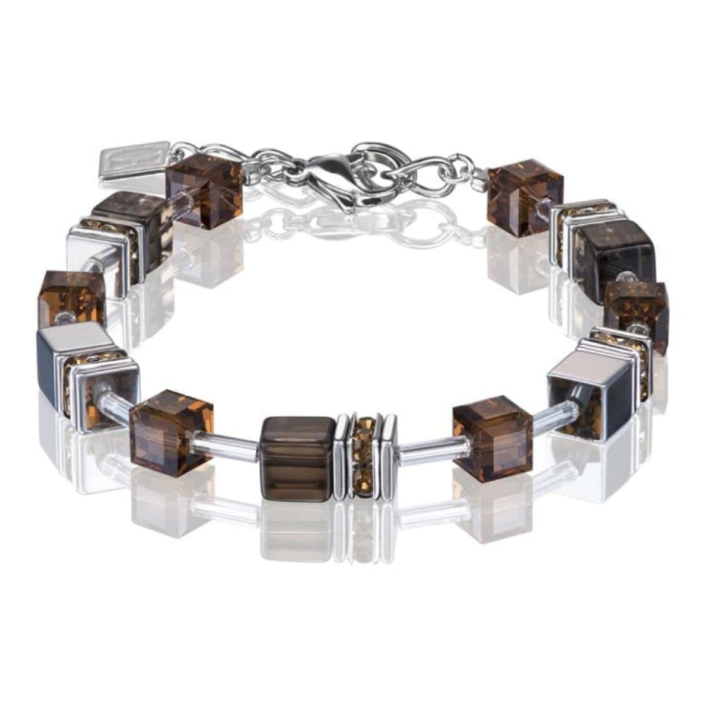 Geo Cube Brown Bracelet