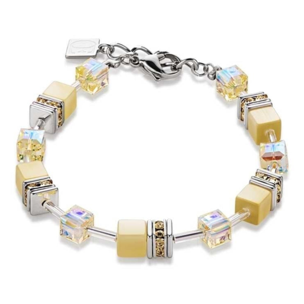 Light Yellow Geo Cube Bracelet