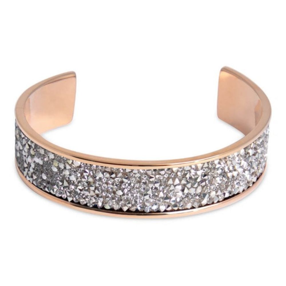 Tirano Rose Gold & Crystals Bangle