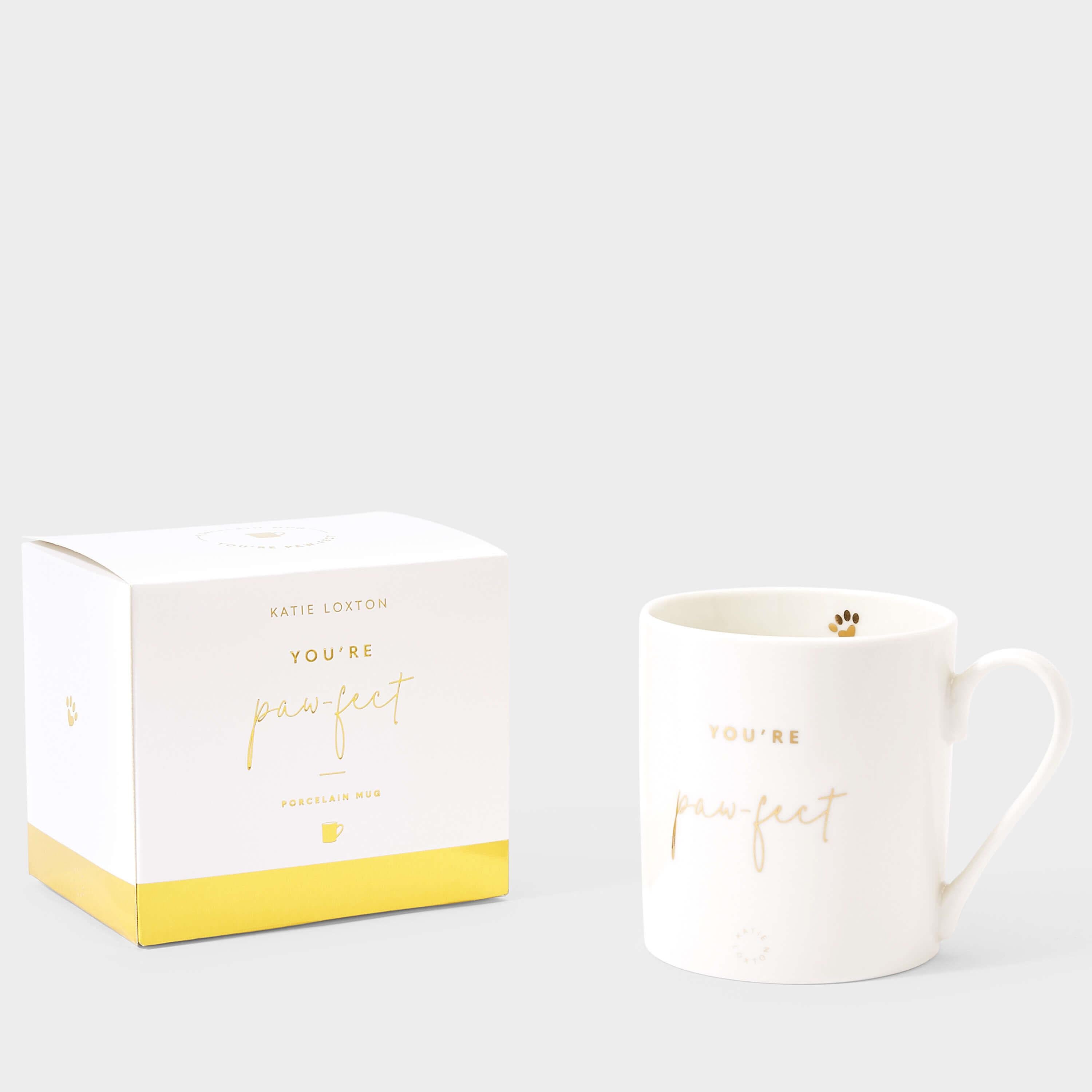 Porcelain Mug | You're Paw-Fect
