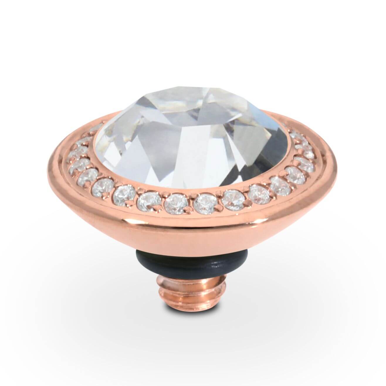 TONDO Deluxe (RG/P) 9mm Crystal Ring Top
