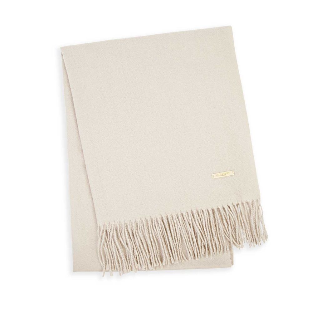 Thick Plain Scarf | Moonbeam
