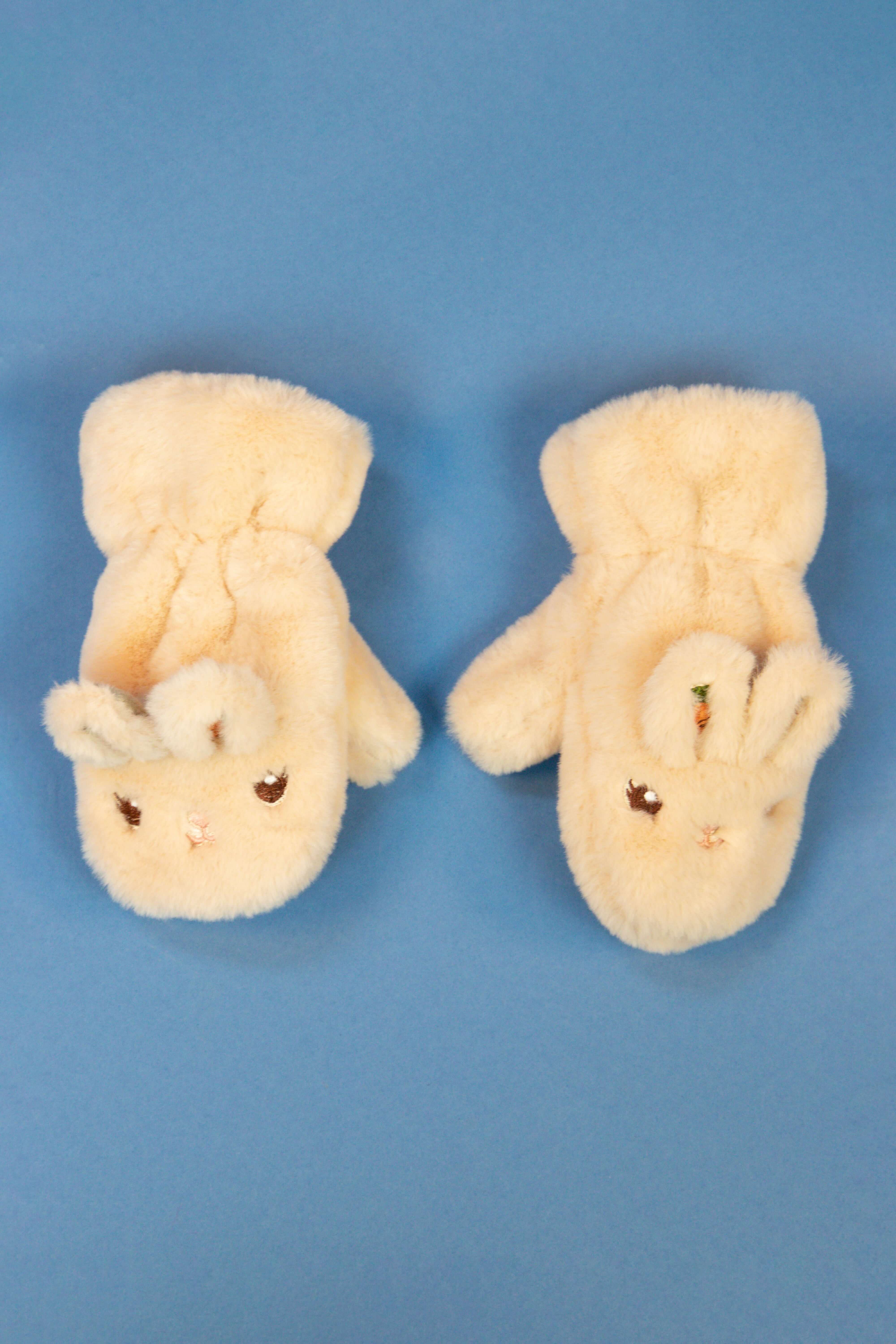 Kid's Fluffy Bunny Mittens