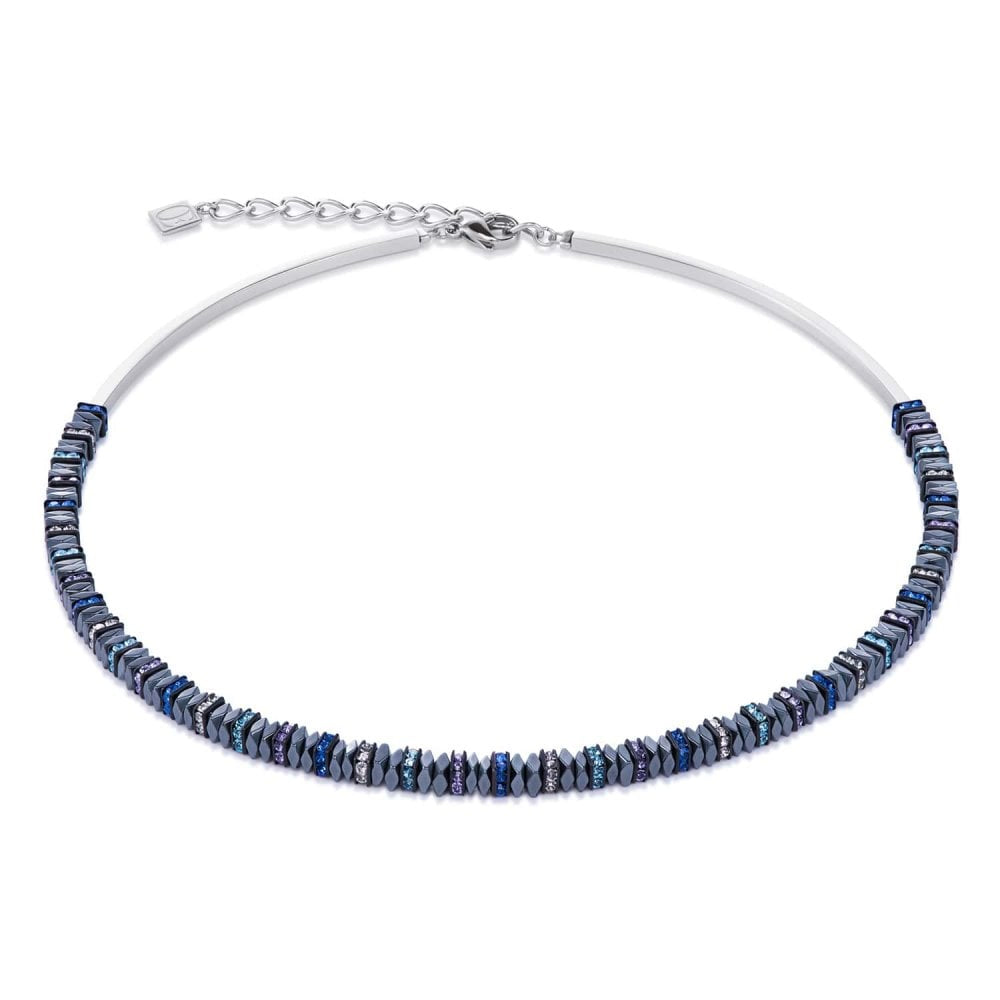 Geo Cube Multicolour Crystals Fancy Necklace