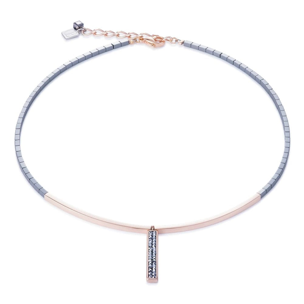 Anthracite & Rose Gold Necklace