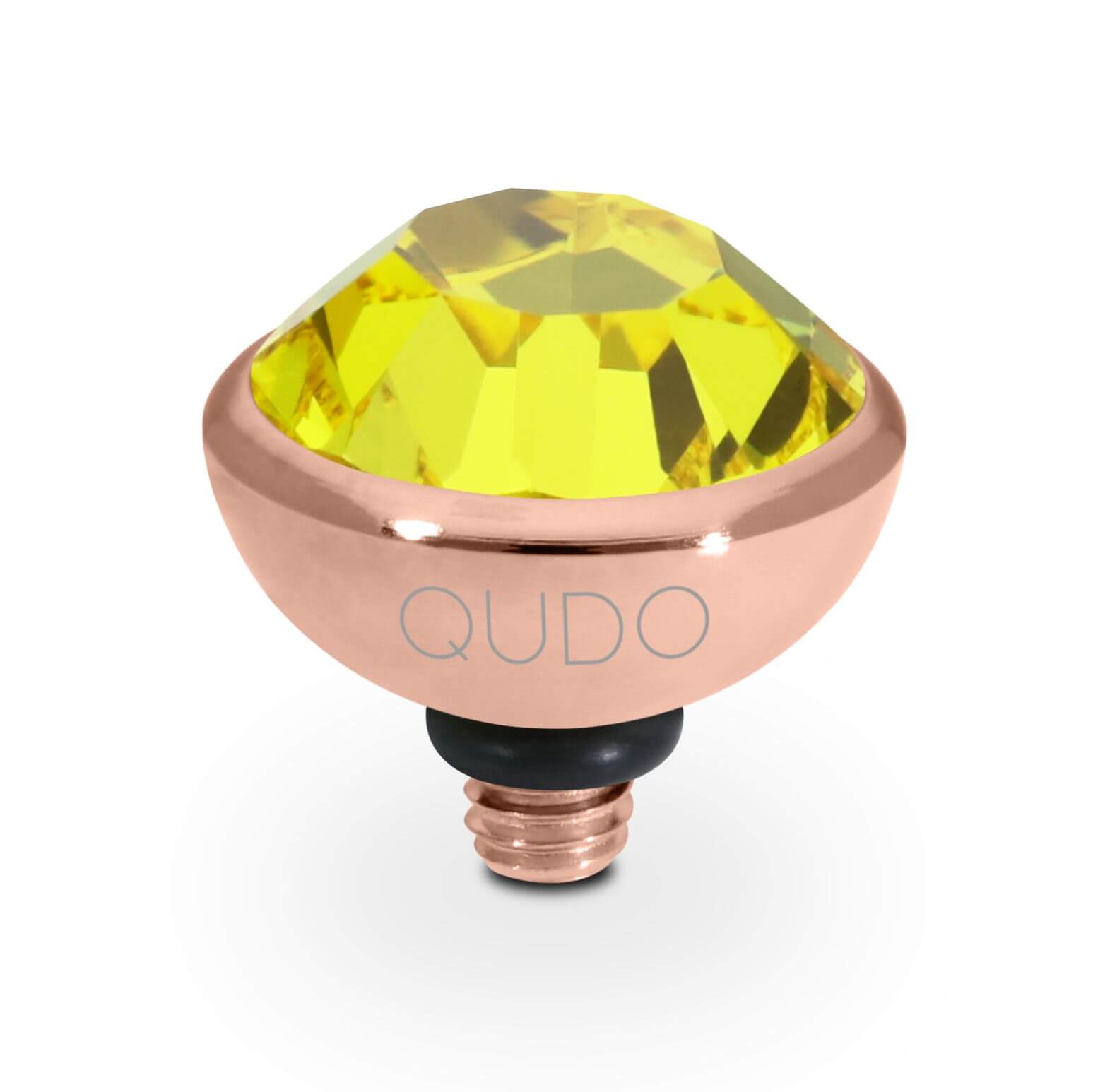 BOTTONE (RG/P) 10mm Citrine Ring Top