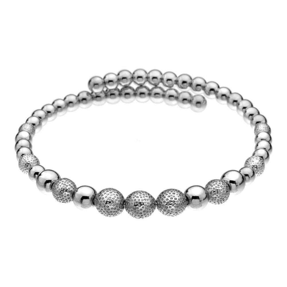 Emozioni Silver Plate Ula Wrap Bangle